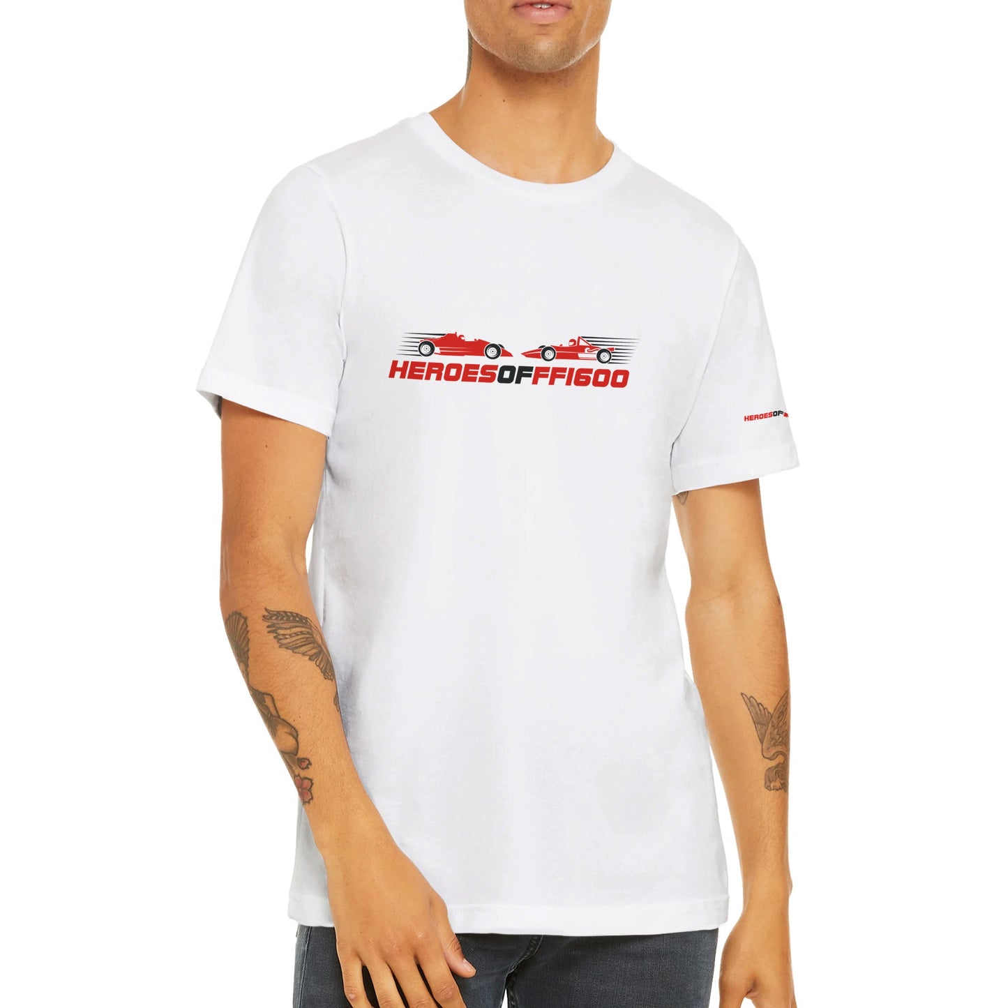 Heroes of FF1600 - Premium Unisex T-shirt (White)
