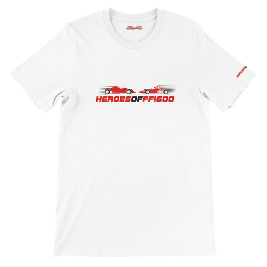 Heroes of FF1600 - Premium Unisex T-shirt (White)