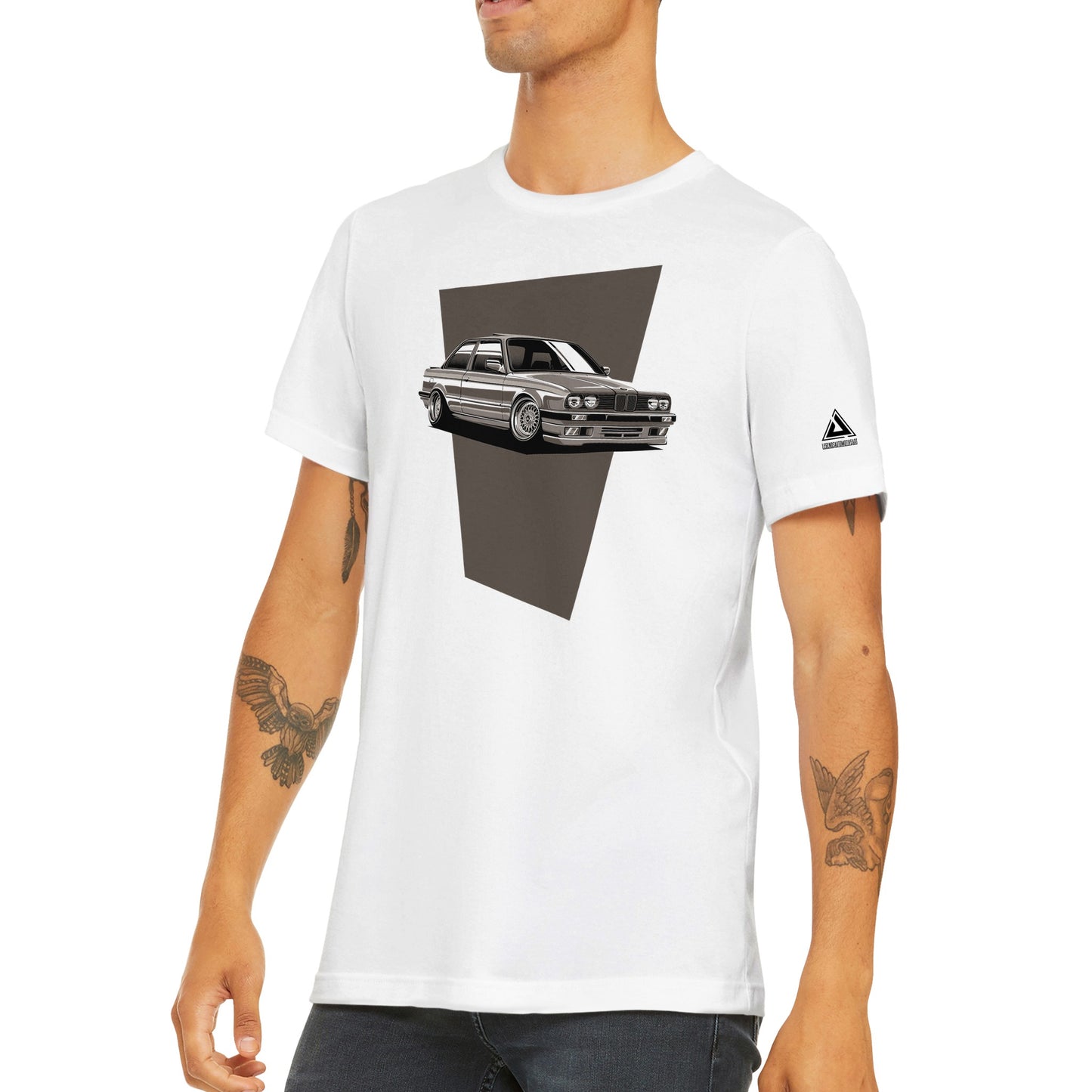 BMW E30 - Premium Unisex T-shirt (White)