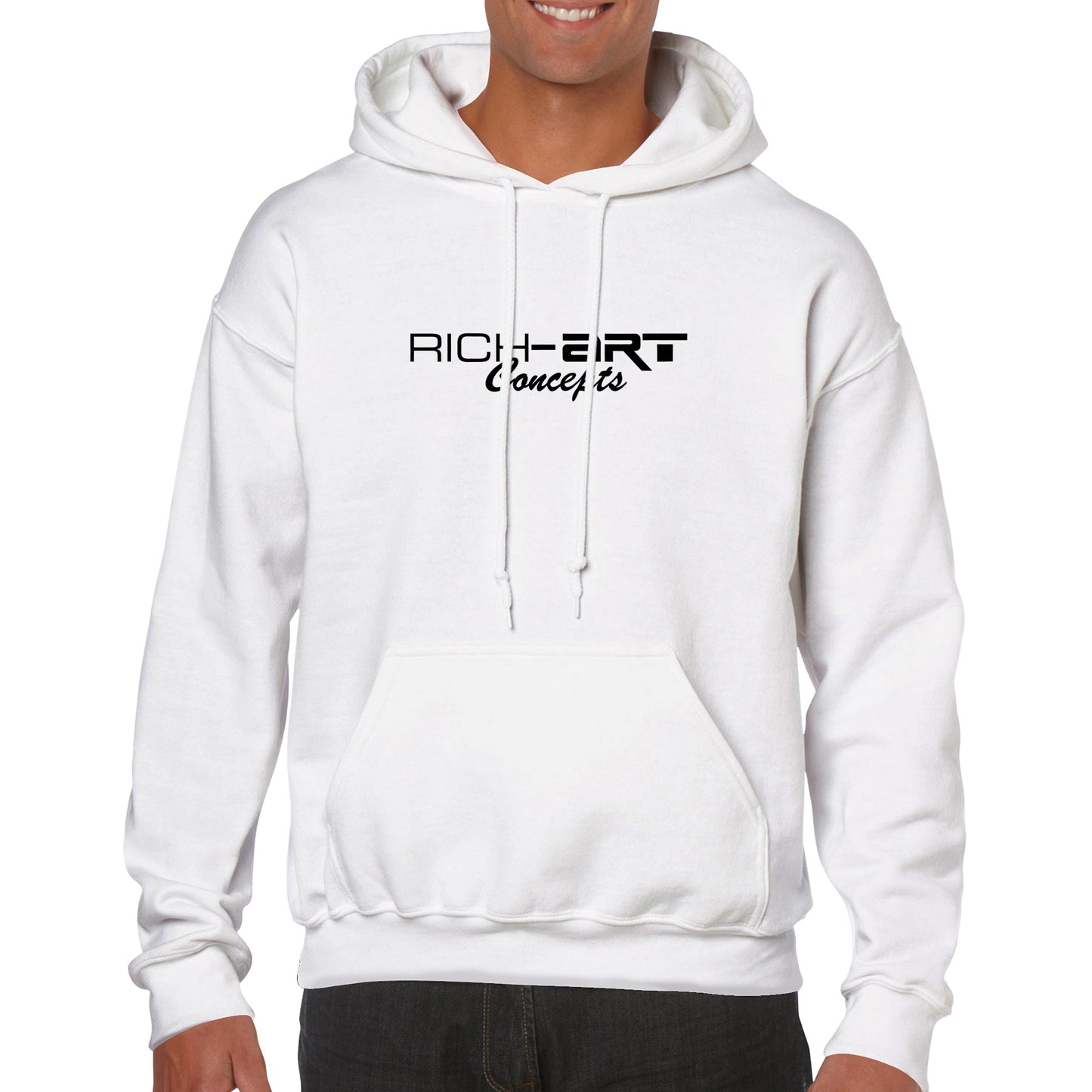 Rich-Art Unisex Hoodie (White)